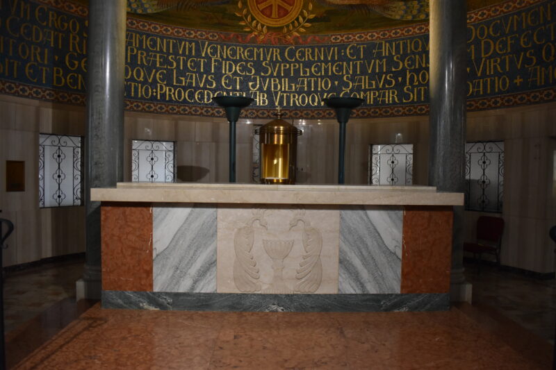 Mosaic Marble Baldachin Reredos and Baldachin Set - Image 12