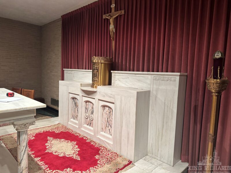 Marble Reredos- Sold as Set