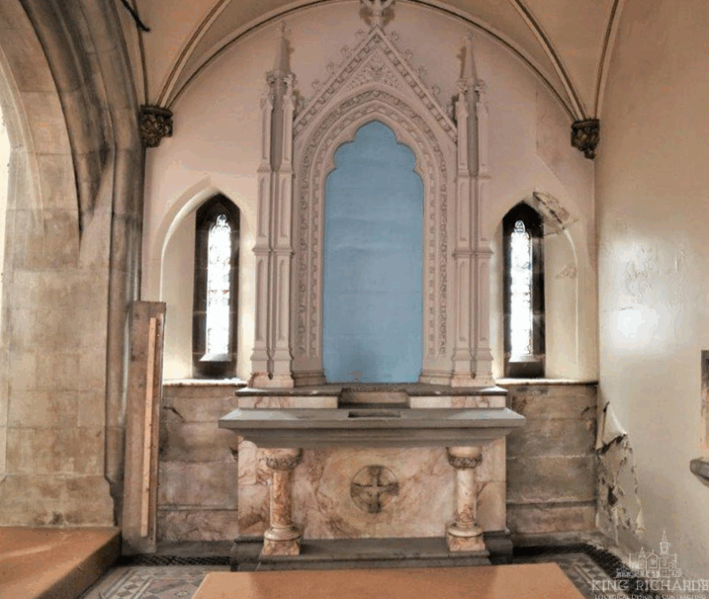 Gothic Marble Side Altar