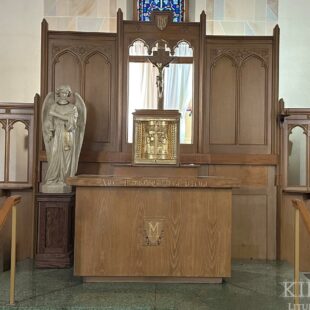Gothic Wood Reredos with Paneling