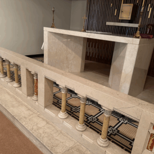 Three Piece Marble Altar Set