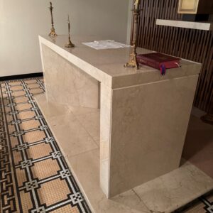 Alternative view of Three Piece Marble Altar Set