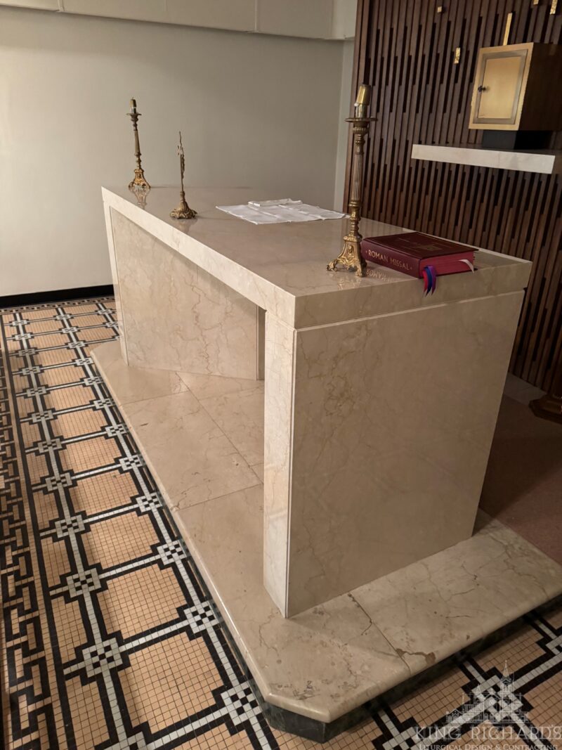 Three Piece Marble Altar Set - Image 2