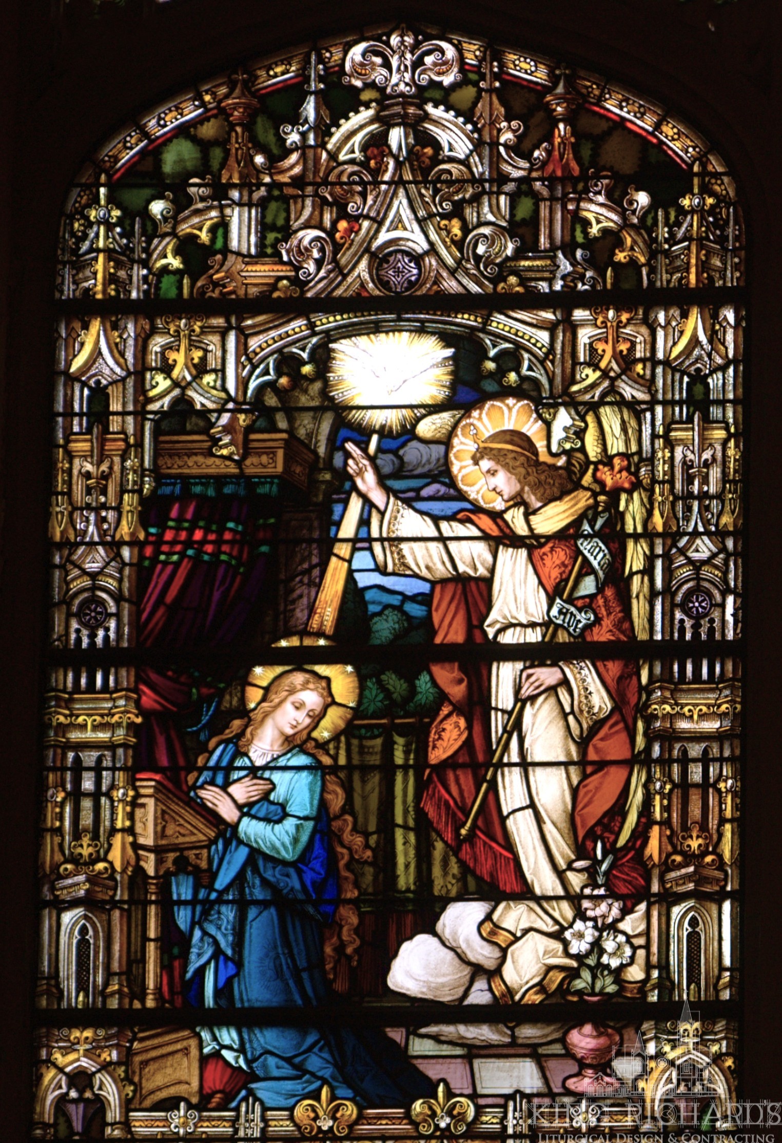 German Zettler Nativity Stained Glass Windows - Image 9