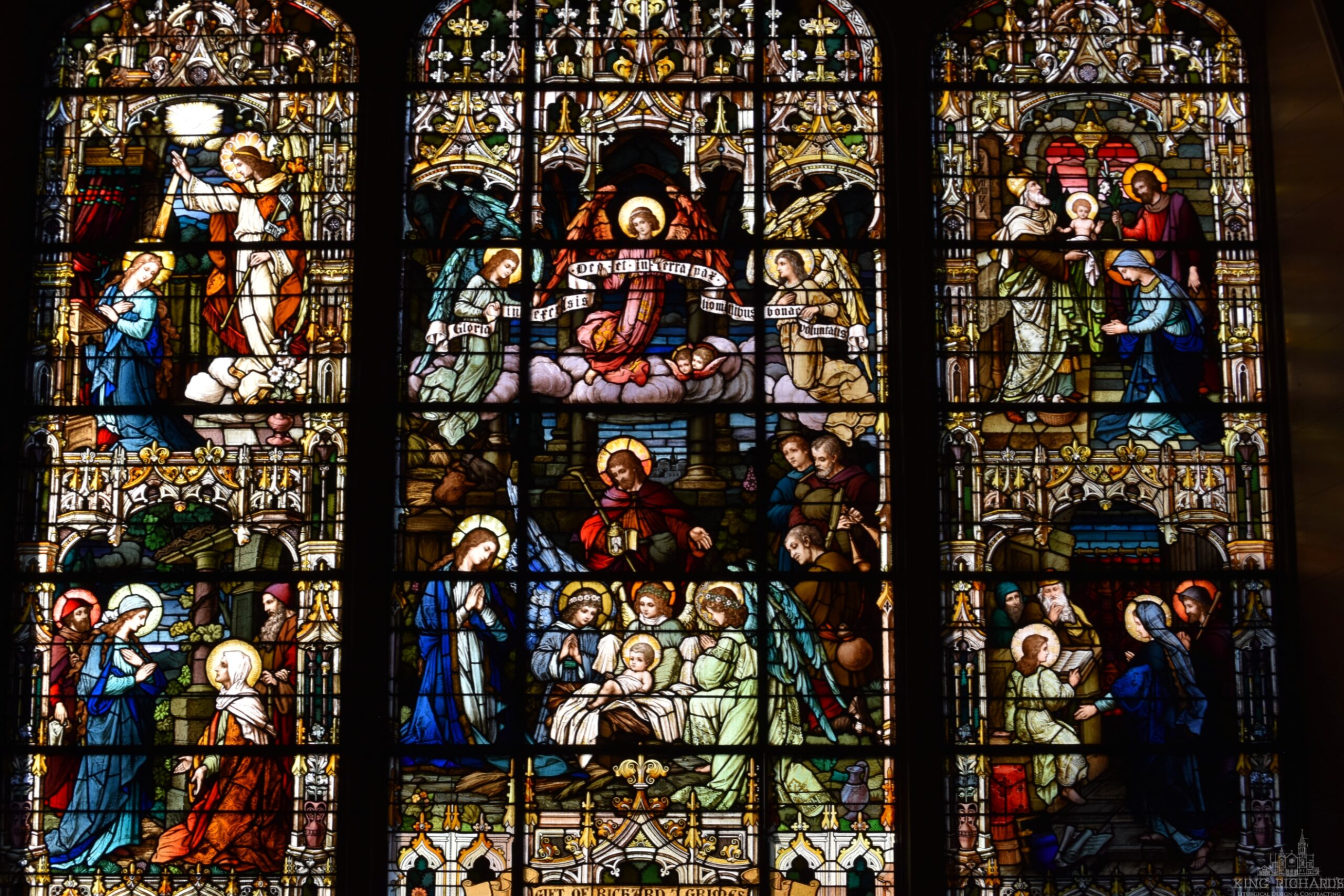 German Zettler Nativity Stained Glass Windows - Image 10