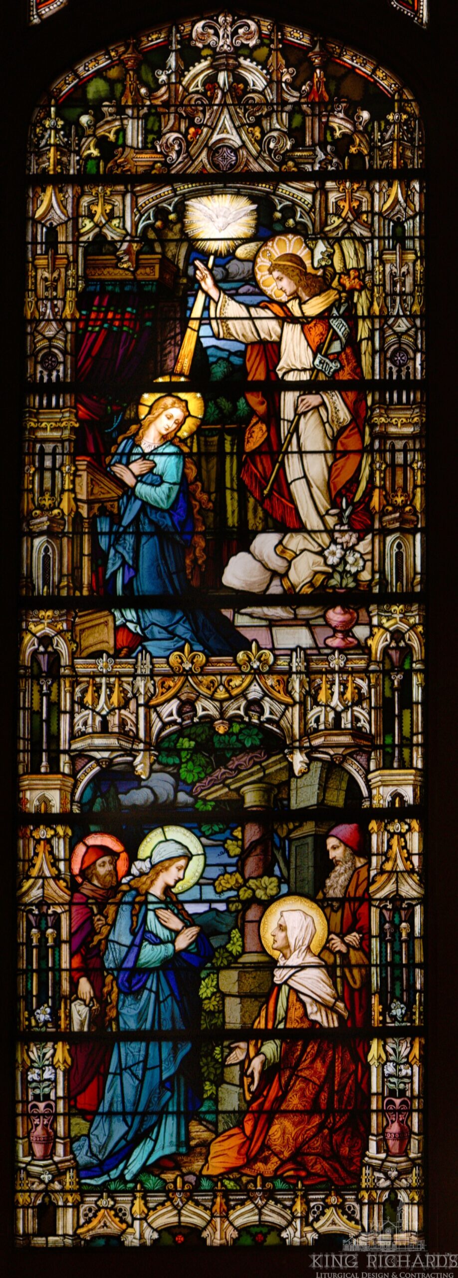 German Zettler Nativity Stained Glass Windows - Image 12