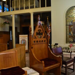 Alternative view of Presiders Chair