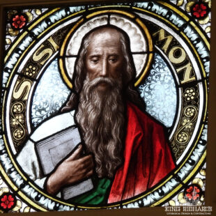 Stained Glass Window of Simon