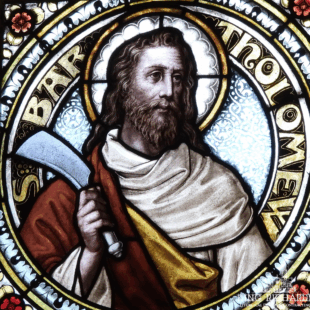 Stained Glass Window of Bartholomew