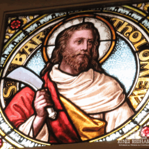Alternative view of Stained Glass Window of Bartholomew
