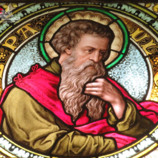 Stained Glass Window of Paul