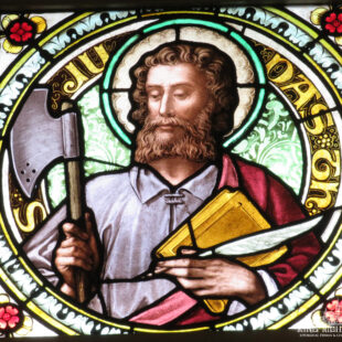 Stained Glass Window of Judas