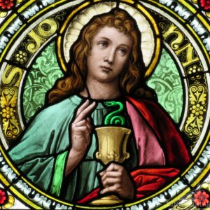 Alternative view of Stained Glass Window of John