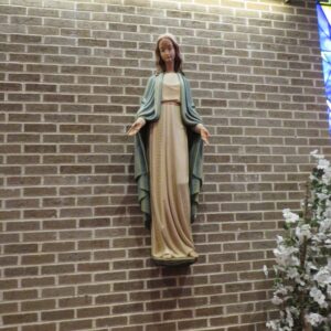Alternative view of Our Lady of Grace Statue
