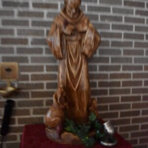 Alternative view of St. Francis of Assisi Statue