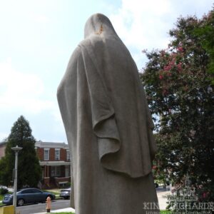 Alternative view of Outdoor St. Theresa Statue