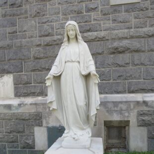Antique Outdoor Our Lady of Grace Statue