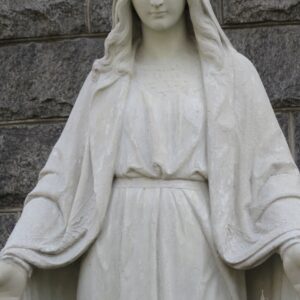 Alternative view of Antique Outdoor Our Lady of Grace Statue