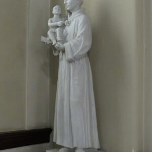 Alternative view of Antique St. Anthony and Child Statue