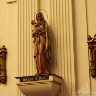 Mary and Child Statue