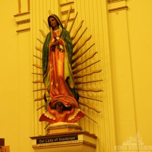 Alternative view of Our Lady of Guadalupe Statue