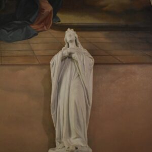 Alternative view of Mary Statue