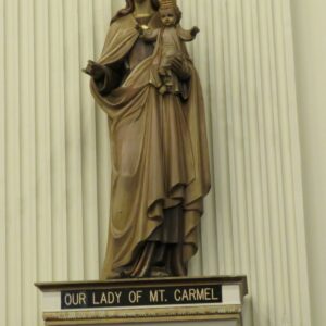 Alternative view of Our Lady of Mt Carmel Statue