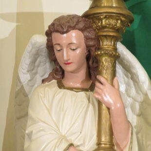 Pair of Guardian Angels Statues