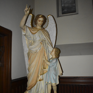 Angel and Child Statue