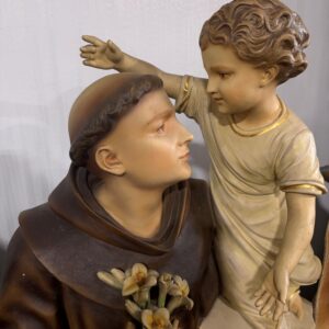 Alternative view of St. Anthony and Child Statue