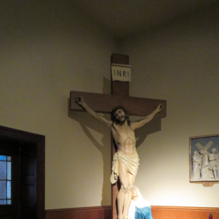 10 Foot Crucifix with Mary Statue From DaPrato Studios 
