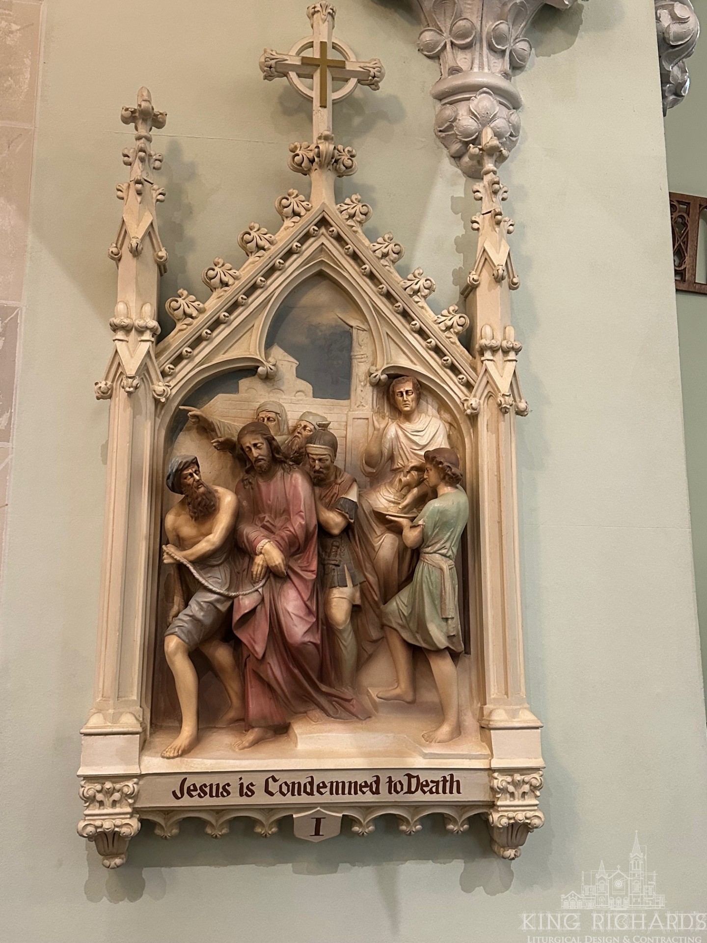 Set of 14 Six Foot Stations of the Cross - Image 2