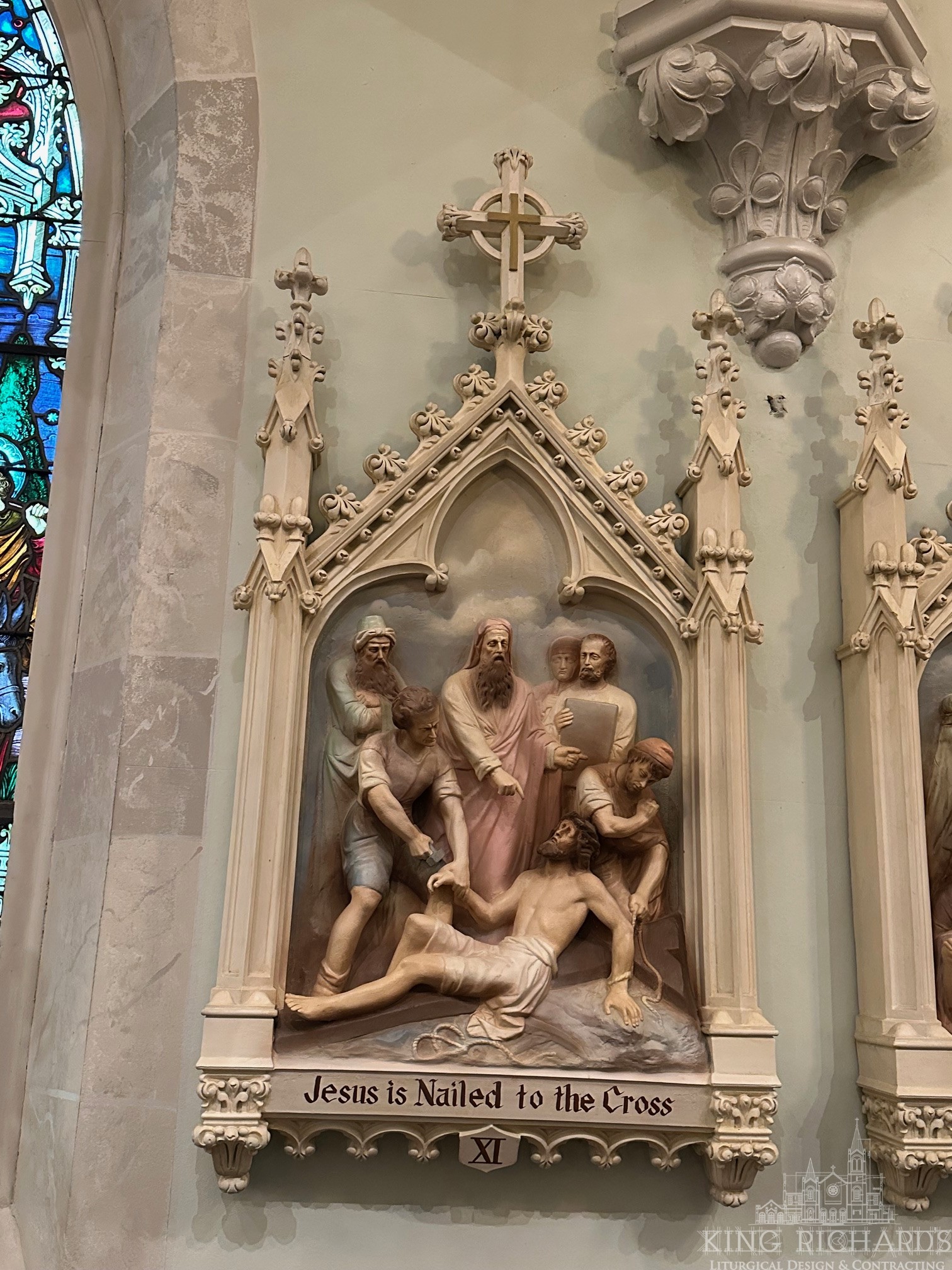 Set of 14 Six Foot Stations of the Cross - Image 4