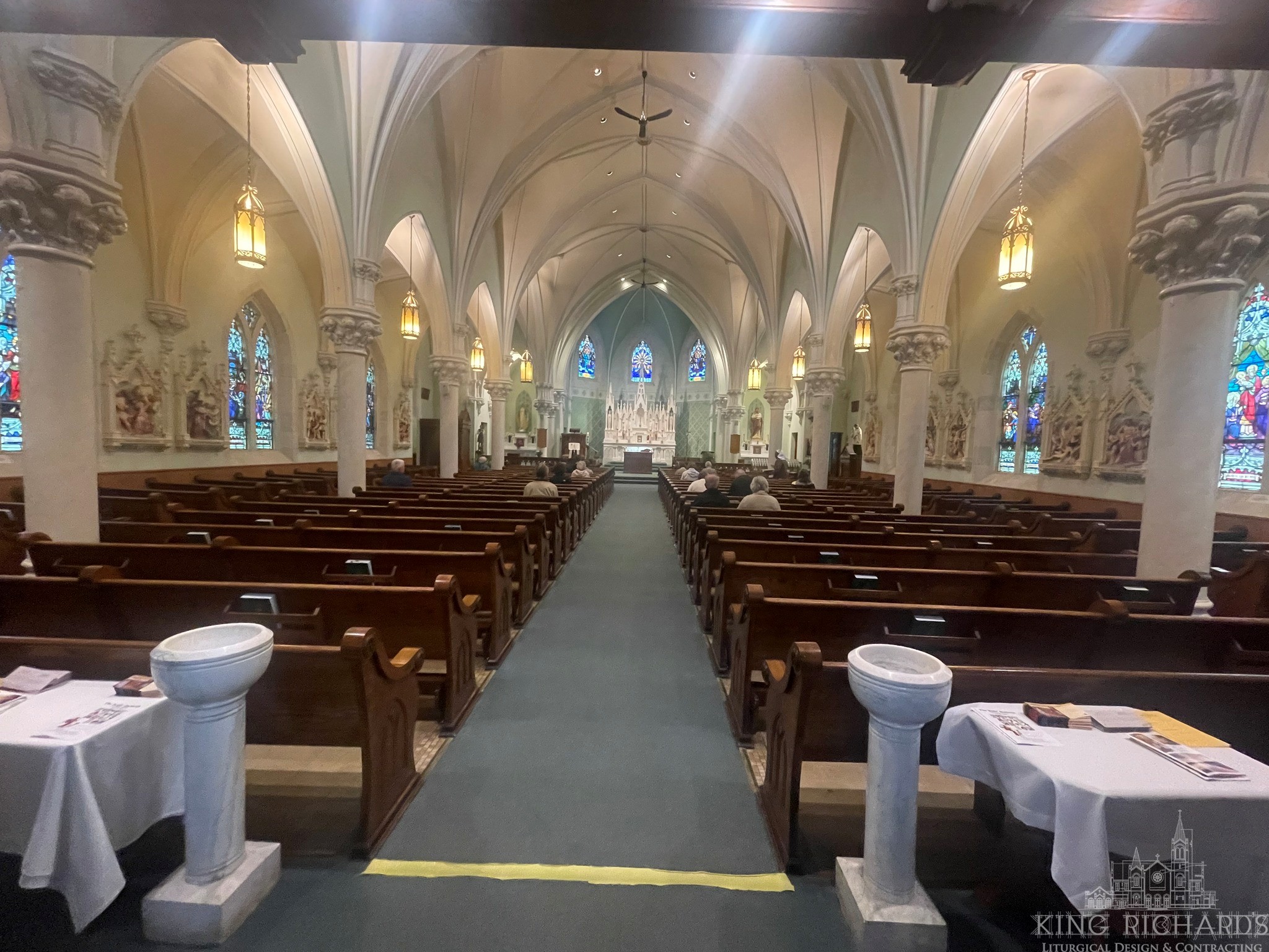 Pair of Marble Holy Water Fonts - Image 3