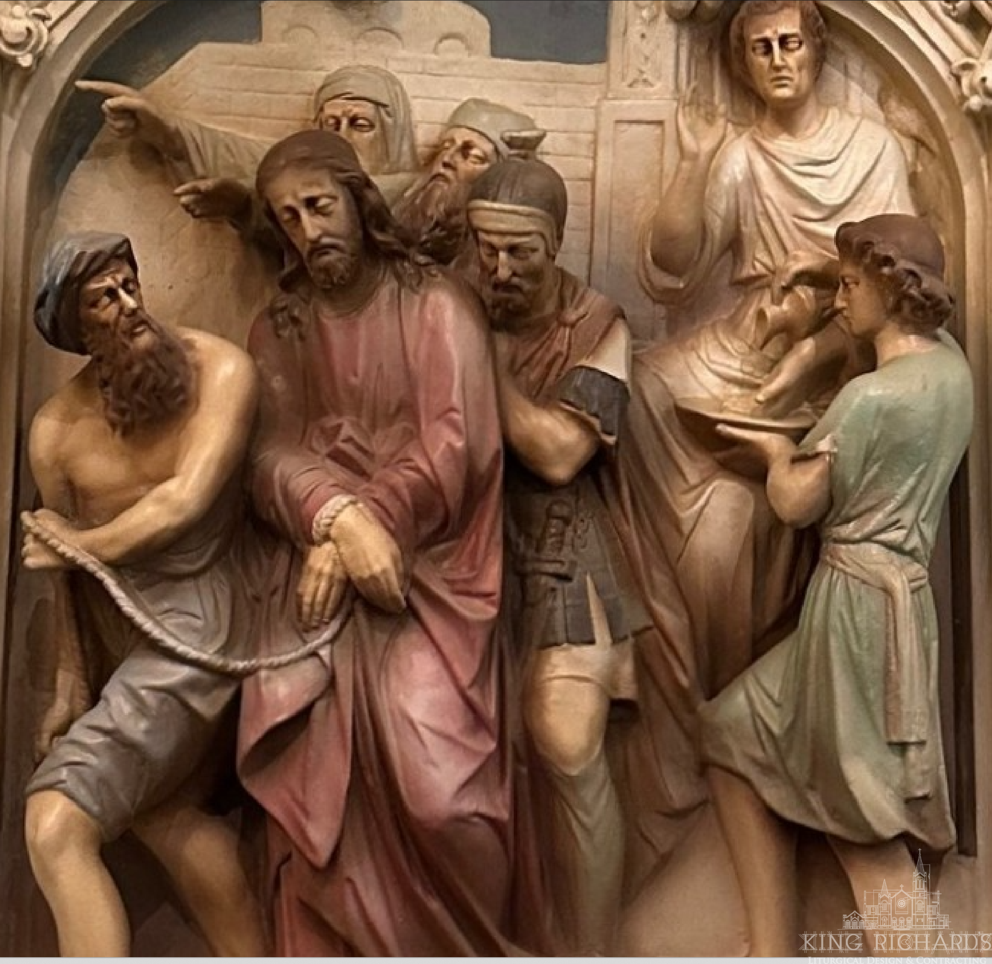 Set of 14 Six Foot Stations of the Cross - Image 5
