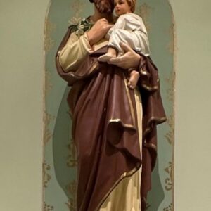 Alternative view of Antique Daprato St Joseph and Child Statue