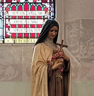 Antique St. Theresa Little Flower Statue