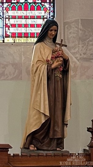 Antique St. Theresa Little Flower Statue