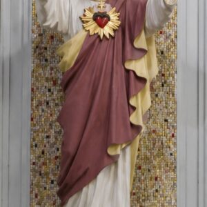 Alternative view of Sacred Heart of Jesus Statue